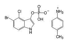 5-Bromo-4-chloro-3-indolyl-phosphate-p-toluidine-salt research grade