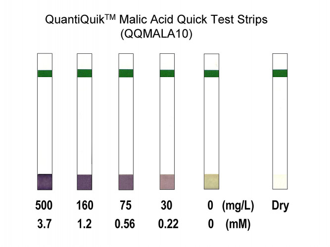 QuantiQuik™ Malic Acid Quick Test Strips