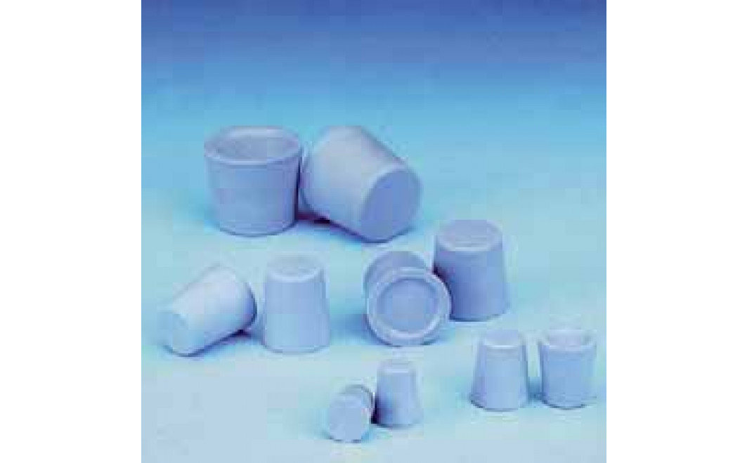 Rubber Stoppers, Grey-Blue, 15D (1 Hole)