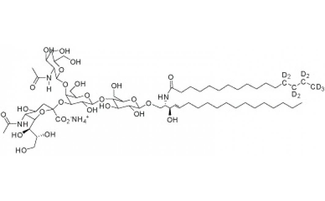 N-Hexadecanoyl-D9(13,13,14,14,15,15,16,16,16)-monosialoganglioside GM2