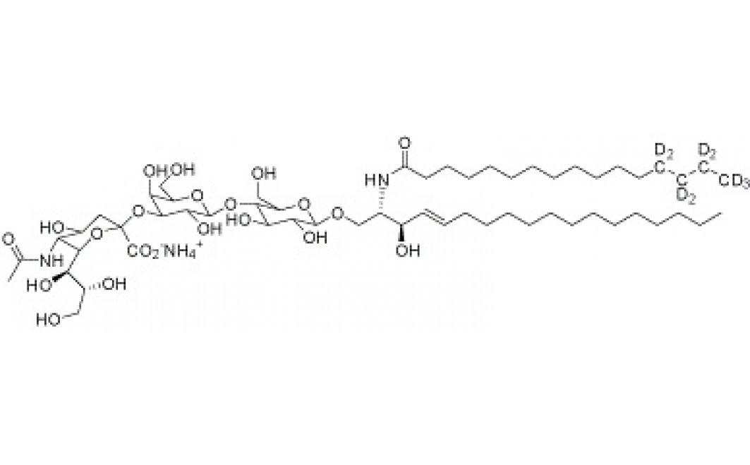 N-Hexadecanoyl-D9(13,13,14,14,15,15,16,16,16)-monosialoganglioside GM3